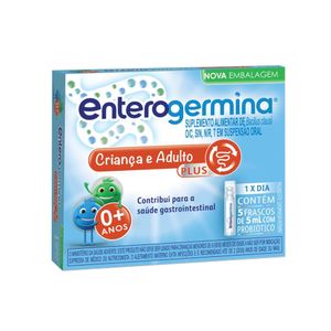 Enterogermina Probiórico Plus Crianças e Adultos 5ml 5 Frascos