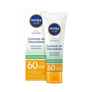 Protetor Solar Facial Beauty Pele Oleosa FPS 50/60 NIVEA 50g
