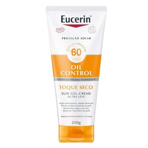 Eucerin Protetor Solar Sun Gel Oil Control Toque Seco FPS60 200ml