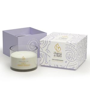 Vela Perfumada No Copo Figo E Jasmim Chama De Ouro 70g