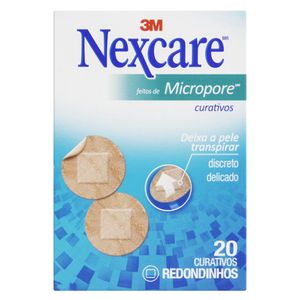 Curativo 3M 20 Unidades Micropore Redondo