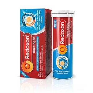 Vitamina C Redoxon Tripla Ação Sabor Laranja 10 Comprimidos Efervecentes