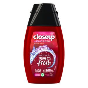 Creme Dental em Gel Close Up Liquifresh Red Hot 100 GR