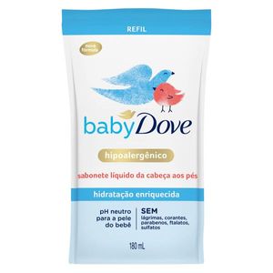 Sabonete Líquido Infantil Dove Baby 180ml Enriquecido Refil