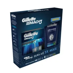 Kit Gillette Carga Mach3 4 Unidades + Creme de Barbear 150ml Grátis