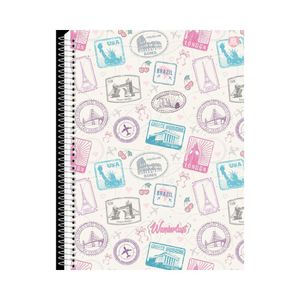 Caderno Animativa 80 Folhas Capa Wanderlust
