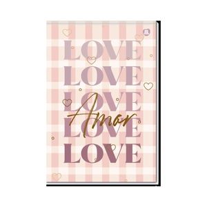 Bloco Vertical Animativa 80 Folhas Capa Doce Romance