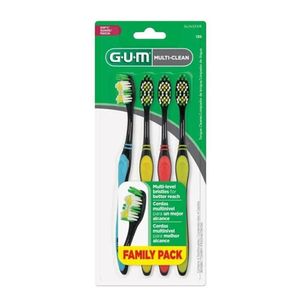 Escova Dental Gum Multi Clean Soft Suave (4 Unidades)