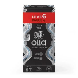 Preservativo Olla Leve 6 Pague 4 Máxima Sensação
