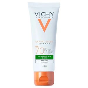 Protetor Solar Facial Vichy Capital Soleil Purify FPS 70 40g