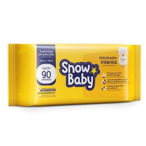 Toalhas Umedecidas Snow Baby Hidratação Intensa 90 Unidades