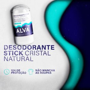 Kit Desodorante Alva Stick sem Perfume 60g + Spray Lavanda 30ml