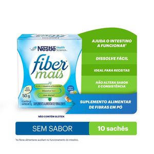 Suplemento Alimentar de Fibras Fibermais Sem Sabor 50g