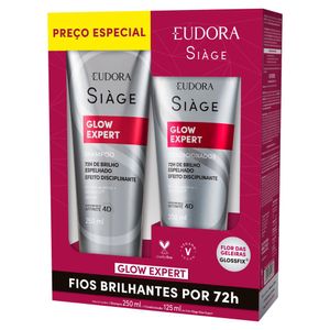 Kit Eudora Siage Glow Expert Shampoo 250ml + Condicionador 125ml