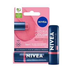 Hidratante Labial Hidra Color Rosé Nivea 4,8g