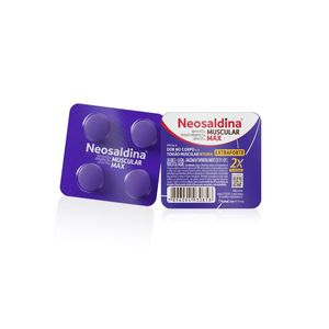 Neosaldina Muscular Max Analgésico e Relaxante Hypera 4 Comprimidos Envelope
