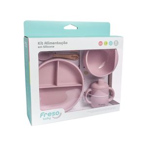 Kit Alimentação Freso Baby 5 Peças Rosa