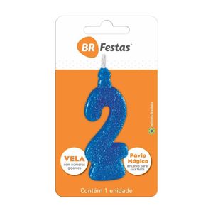 Vela BR Festas Super N°2 Azul