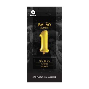 Balão Br Festas N°1 Dourado