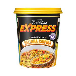 Arroz Pré-cozido Prato Fino Galinha Caipira 80g