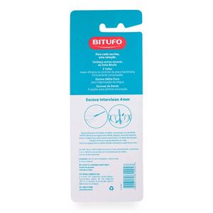 Escova Dental Bitufo Interdental Cilíndrica Fina 4mm