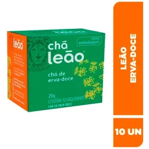 Chá Leão 10 Unidades Erva Doce Nacional