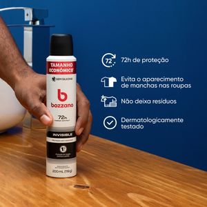 Desodorante Bozzano Antitranspirante Invisible 200ml