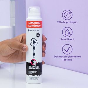 Desodorante Feminino Monange Aero 200ml Anti Invisível