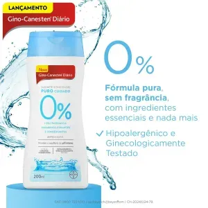 Gino-Canesten Sabonete Líquido Íntimo Diário Puro Cuidado Bayer 200g