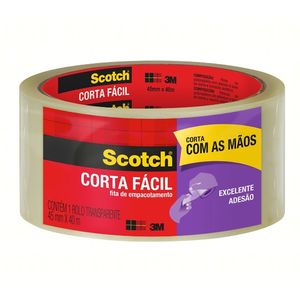 Fita Adesiva Scotch Empacotamento Corta Fácil 45mmx40m 3M