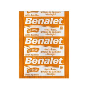 Benalet 4 Comprimidos Mel/Limão Johnson & Johnson Avulso
