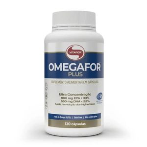 Omegafor Plus 1000mg 120 Cápsulas Vitafor
