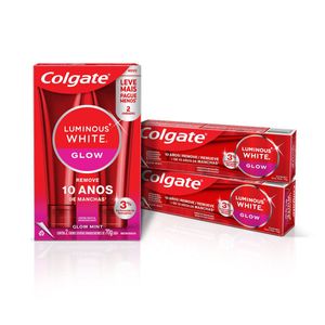 Creme Dental Para Clareamento Colgate Luminous White Glow 70g 2 un