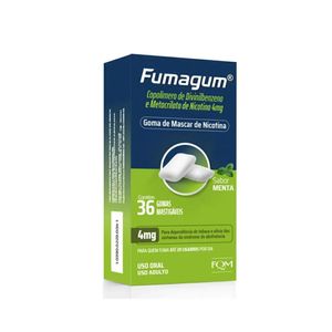 Fumagum Gomas Mastigáveis Menta 4mg 36 Unidades Divcom