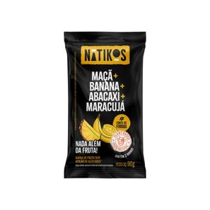 Barra de Frutas Natikos Maçã, Banana, Abacaxi e Maracujá 30g