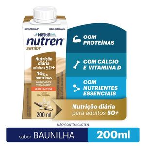 Suplemento Nutren Senior Baunilha Nestlé 200ml