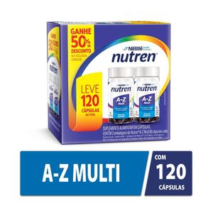 Suplemento Alimentar Nutren A-Z Multivitamínico Frasco 2 Unidades 60Cápsulas Cada