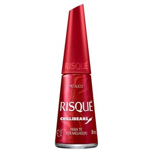 Esmalte Risqué Chilli Beans Metálico Para Te Vermelhor