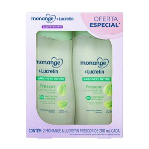 Kit Sabonete Líquido Íntimo Monange Frescor 200ml