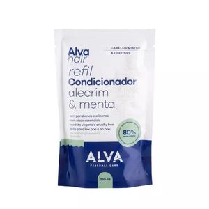 Condicionador Alva Vegano Refil para Cabelos Mistos e Oleosos Alecrim e Menta 250ml