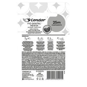 Fio Dental Condor Capitão América Menta 25m 3406