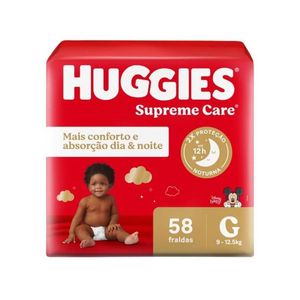Fralda Huggies Supreme Care G 58 Unidades