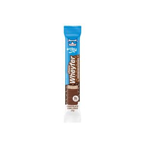 Barra Proteica +Mu Choco Wheyfer Sabor Chocolate com Coco 25g