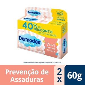 Dermodex Prevent Pomada Para Prevenção De Assaduras 2 unidades de 60g