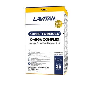 Suplemento Lavitan Super Fórmula Ômega Complex Caixa 30 Cápsulas
