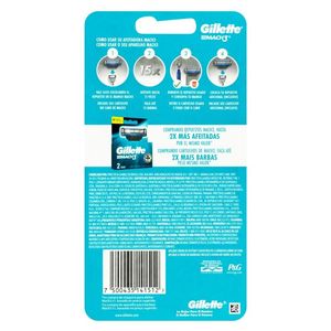 Barbeador Gillette Mach3 Acqua Grip 1 aparelho + 2 cargas