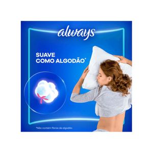 Absorvente Always Noites Tranquilas Suave com Abas 8 Unidades