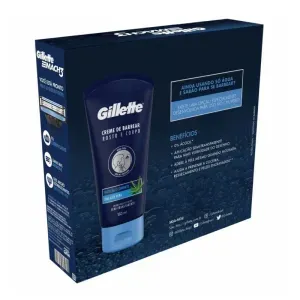 Kit Gillette Carga Mach3 4 Unidades + Creme de Barbear 150ml Grátis