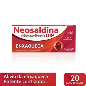 Neosaldina DIP Dipirona + Cafeína + Isometepteno Hypera 20 Comprimidos