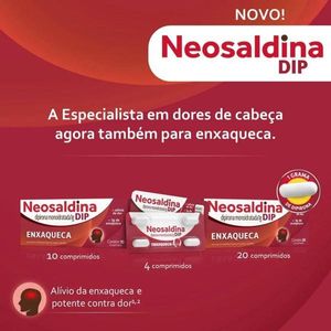 Neosaldina DIP Dipirona + Cafeína + Isometepteno Hypera 10 Comprimidos